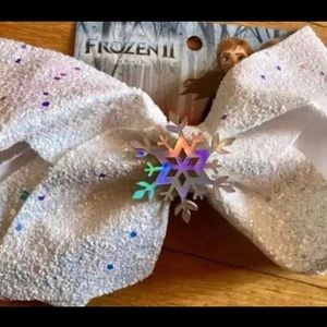Frozen II Jumbo Glitter Bow Hair Clip Brand new
